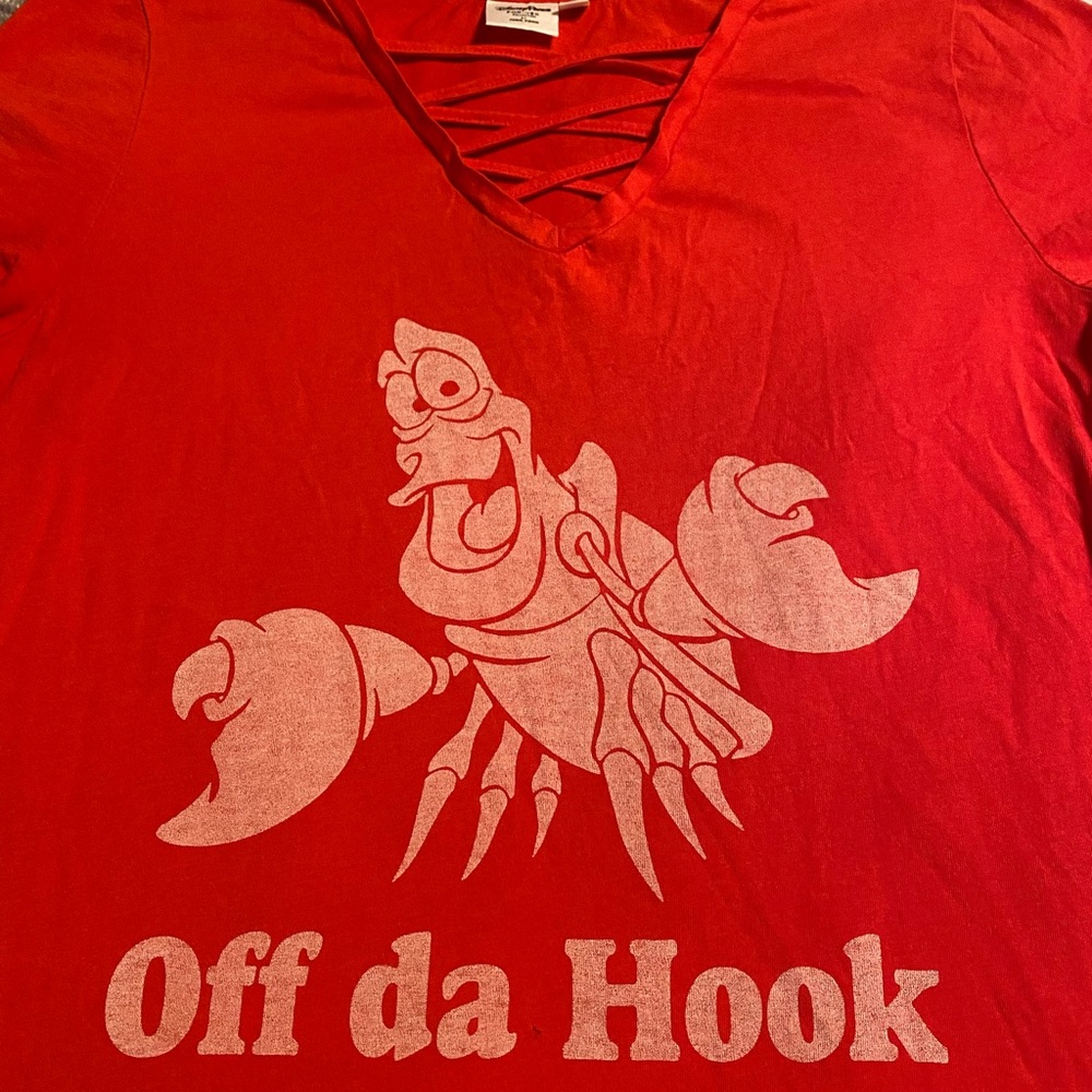 Off the hook Sebastian Disney tee